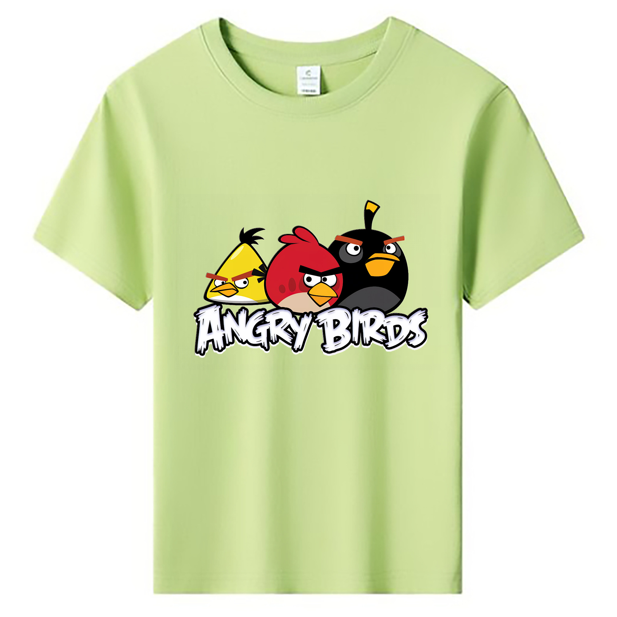（画像用） Angry Birds アングリーバード 綿100％キッズTシャツ（フロントプリント）